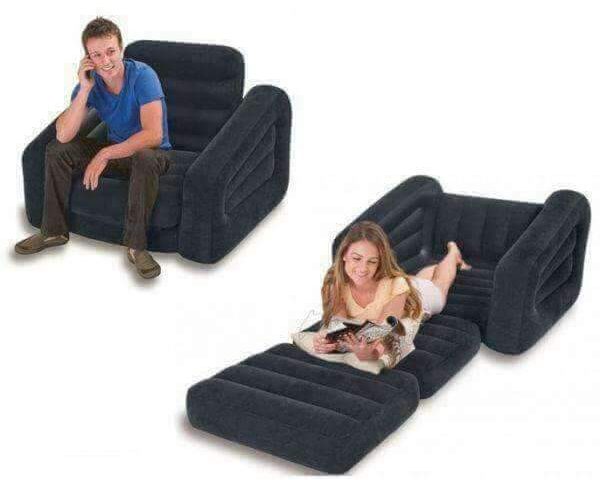 One Seater Pull out Sofabed - Black